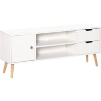 Product photograph of Homcom Tv Trendsetter Contemporary Media Unit For 42 Screens Cable Management White Aosom Uk from Aosom UK