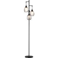 Product photograph of Homcom Industrial Floor Lights With Metal Lampshades 3-light Floor Standing Lamp For Living Room Bedroom Dinging Room Study Black Aosom Uk from Aosom UK