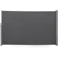 Product photograph of Outsunny Retractable Side Awning Sun Screen Fence For Patio Garden Wall Balcony Privacy Divider 3x1 8m Grey from Aosom UK
