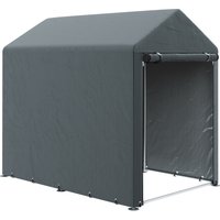 Product photograph of Outsunny 1 2 X 1 8m Garden Storage Shed Tent Portable Shed With Roll-up Door For Motorcycle Bike Garden Tools from Aosom UK