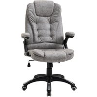 Product photograph of Vinsetto Ergonomic Office Chair Comfortable Desk Chair With Armrests Adjustable Height Reclining And Tilt Function Grey Aosom Uk from Aosom UK