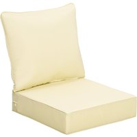 Product photograph of Outsunny Outdoor Seat And Back Cushion Set Patio Deep Seating Chair Replacement Cushion Aosom Uk from Aosom UK