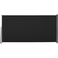 Product photograph of Outsunny Retractable Side Awning Screen Fence For Patio Garden Wall Balcony Screening Panel Outdoor Privacy Divider 3x1 6m Black from Aosom UK