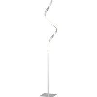 Product photograph of Homcom Dimmable Floor Lamp For Living Room Modern Spiral Standing Lamp With 3 Adjustable Brightness And Square Base Silver Aosom Uk from Aosom UK