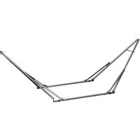 Product photograph of Outsunny Foldable Hammock Stand Portable Hammock With Metal Frame 2 In 1 Hammock Net Stand Clothes Drying Rack Load Capacity 120kg Black from Aosom UK