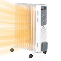 Product photograph of Homcom 2720w Oil Filled Radiator Portable Electric Heater W 3 Heat Settings Adjustable Thermostat Safe Power-off 11 Fins Aosom Uk from Aosom UK