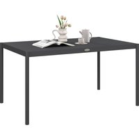 Product photograph of Outsunny Six-seater Aluminium Outdoor Table Durable Weather-resistant Family Garden Furniture from Aosom UK
