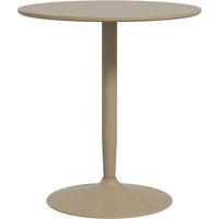 Product photograph of Homcom Round Dining Table Modern Dining Room Table With Steel Base Non-slip Foot Pad Space Saving Dining Table Light Brown Aosom Uk from Aosom UK