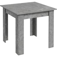 Product photograph of Homcom Square Dining Table Modern Dining Room Table With Faux Cement Effect Space Saving Small Dining Table For 2 Cement Grey Aosom Uk from Aosom UK