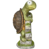 Product photograph of Outsunny Vivid Tortoise Art Sculpture With Solar Led Light Colourful Garden Statue Outdoor Ornament Home Decoration For Porch Deck Grass from Aosom UK
