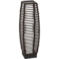 Product photograph of Outsunny Waterproof Solar Pathway Lantern Automatic Led Lighting For Outdoor Spaces Decorative Brown Finish Aosom Uk from Aosom UK
