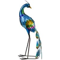 Product photograph of Outsunny Steel Peacock Garden Statue Decoration Gift from Aosom UK