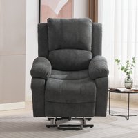 Product photograph of Power Massage Lift Recliner Chair With Heat And Vibration For Elderly Heavy Duty Reclining Mechanism With Pockets And Cup Holders Grey Aosom Uk from Aosom UK