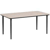 Product photograph of Outsunny Garden Table Outdoor Dining Table For 6 People 160 X 90 X 74 Cm With Rust Resistant Metal Frame Wpc Top For Balcony Terrace Light Grey from Aosom UK