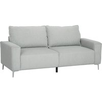 Product photograph of Homcom Three-seater Corduroy - Light Grey from Aosom UK