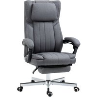 Product photograph of Homcom Executive Office Chair Computer Desk Chair With High Back Adjustable Headrest Footrest Reclining Dark Grey Aosom Uk from Aosom UK