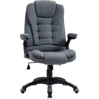 Product photograph of Vinsetto Ergonomic Swivel Desk Chair With Armrests Adjustable Height Reclining And Tilt Function Dark Grey Aosom Uk from Aosom UK