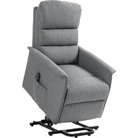 Product photograph of Homcom Electric Power Lift Recliner Chair With Spring Pack Seat Fabric Recliner Armchair For Elderly W Footrest Pockets Aosom Uk from Aosom UK