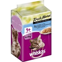 Whiskas Platitos del día 6 x 50 g en bolsitas - Pescado blanco, salmón y atún en salsa
Whiskas Platitos del día 6 x 50 g en bolsitas - Pescado blanco, salmón y atún en salsa