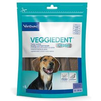 VEGGIEDENT Fresh snacks dentales vegetales para perros - 15 x 26 g M para perros medianos (10-30 kg)
VEGGIEDENT Fresh snacks dentales vegetales para perros - 15 x 26 g M para perros medianos (10-30 kg)
