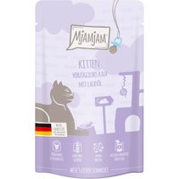 MjAMjAM Quetschie Kitten 12 x 125 g - exquisita ternera con aceite de salmón
MjAMjAM Quetschie Kitten 12 x 125 g - exquisita ternera con aceite de salmón