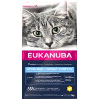 Eukanuba Sterilised / Weight Control Adult para gatos - 2 kg
Eukanuba Sterilised / Weight Control Adult para gatos - 2 kg