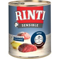 Rinti Sensible 24 x 800 g - Pack Ahorro - Caballo e hígado de pollo con patatas
Rinti Sensible 24 x 800 g - Pack Ahorro - Caballo e hígado de pollo con patatas