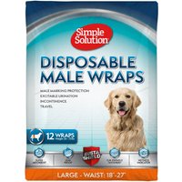 Simple Solution pañal desechable para perros macho - L: 45 - 69 cm, 12 unidades 
Simple Solution pañal desechable para perros macho - L: 45 - 69 cm, 12 unidades