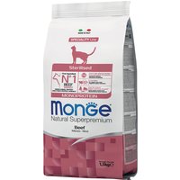 Monge Monoprotein Sterilised Cat con vacuno - Pack % - 3 x 1,5 kg
Monge Monoprotein Sterilised Cat con vacuno - Pack % - 3 x 1,5 kg
