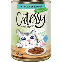 Catessy Bocaditos 24 x 400 g en latas - Pack Ahorro - Salmón y trucha en salsa
Catessy Bocaditos 24 x 400 g en latas - Pack Ahorro - Salmón y trucha en salsa