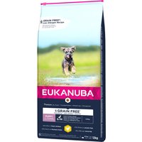 Eukanuba Grain Free Puppy razas pequeñas y medianas con pollo - 12 kg 
Eukanuba Grain Free Puppy razas pequeñas y medianas con pollo - 12 kg