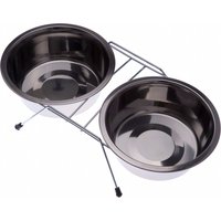 Comedero doble de acero con soporte - 2 x 0,75 l, diámetro 16 cm
Comedero doble de acero con soporte - 2 x 0,75 l, diámetro 16 cm