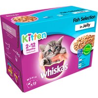 Whiskas Junior 12 x 85/100 g en bolsitas - Selección de pescados en gelatina - 12 x 100 g
Whiskas Junior 12 x 85/100 g en bolsitas - Selección de pescados en gelatina - 12 x 100 g