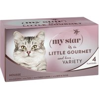 My Star Mousse Gourmet en latas 12 x 85 g para gatos - Pack mixto con 4 variedades
My Star Mousse Gourmet en latas 12 x 85 g para gatos - Pack mixto con 4 variedades