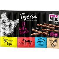 Tigeria Sticks sin cereales snacks para gatos - 20 x 5 g - Mix 1: Pollo,pato; Pavo,liebre; Salmón,trucha y Vacuno,hígado
Tigeria Sticks sin cereales snacks para gatos - 20 x 5 g - Mix 1: Pollo,pato; Pavo,liebre; Salmón,trucha y Vacuno,hígado