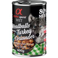 alpha spirit Albóndigas para perros 6 x 400 g - Pavo y cilantro
alpha spirit Albóndigas para perros 6 x 400 g - Pavo y cilantro