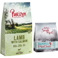 Purizon 12 kg pienso para perros + 1,8 kg Single Meat ¡gratis! - Adult Cordero con salmón 
Purizon 12 kg pienso para perros + 1,8 kg Single Meat ¡gratis! - Adult Cordero con salmón