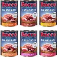 Rocco Classic Pork 6 x 400g - Pack mixto: Vacuno/cordero, Pollo/pavo, Pollo/ternera, Vacuno/Corazón, Pollo/salmón, Vacuno/pollo 
Rocco Classic Pork 6 x 400g - Pack mixto: Vacuno/cordero, Pollo/pavo, Pollo/ternera, Vacuno/Corazón, Pollo/salmón, Vacuno/pollo
