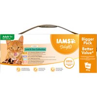 IAMS Delights 96 x 85 g - Megapack Ahorro - Mezcla de la tierra y el mar en salsa
IAMS Delights 96 x 85 g - Megapack Ahorro - Mezcla de la tierra y el mar en salsa