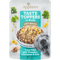 Applaws Taste Toppers con caldo en bolsitas para perros 12 x 85 g - Atún con calabaza, col verde y guisantes
Applaws Taste Toppers con caldo en bolsitas para perros 12 x 85 g - Atún con calabaza, col verde y guisantes
