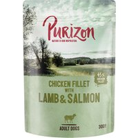 Purizon Adult 6 x 300 g sin cereales en bolsitas para perros - Cordero con salmón
Purizon Adult 6 x 300 g sin cereales en bolsitas para perros - Cordero con salmón