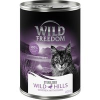 Wild Freedom Adult Sterilised 6 x 400 g - receta sin cereales - Wild Hills Sterilised - Pato y pollo
Wild Freedom Adult Sterilised 6 x 400 g - receta sin cereales - Wild Hills Sterilised - Pato y pollo