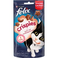 Felix Crispies snacks para gatos - Pack % - Salmón y trucha (3 x 45 g)
Felix Crispies snacks para gatos - Pack % - Salmón y trucha (3 x 45 g)