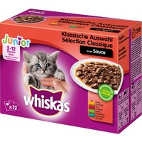 Whiskas Junior 12 x 85/100 g en bolsitas - Selección de carnes en salsa -12 x 100 g
Whiskas Junior 12 x 85/100 g en bolsitas - Selección de carnes en salsa -12 x 100 g