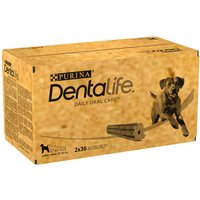 PURINA Dentalife snacks dentales para perros grandes (25-40 kg) - 72 barritas (24 x 106 g)
PURINA Dentalife snacks dentales para perros grandes (25-40 kg) - 72 barritas (24 x 106 g)