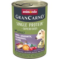 Animonda GranCarno Superfoods Adult 6 x 400 g - Cordero con amaranto, arándanos, aceite de salmón
Animonda GranCarno Superfoods Adult 6 x 400 g - Cordero con amaranto, arándanos, aceite de salmón