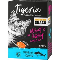 Tigeria Smoothie 6 x 50 g snacks para gatos - Atún con tomate
Tigeria Smoothie 6 x 50 g snacks para gatos - Atún con tomate