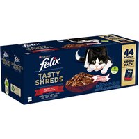 Felix Tasty Shreds 44 x 80 g - Selección de carnes 
Felix Tasty Shreds 44 x 80 g - Selección de carnes