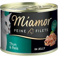 Miamor Filetes Finos en gelatina 6 x 185 g - Atún y arroz
Miamor Filetes Finos en gelatina 6 x 185 g - Atún y arroz