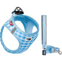 Set Curli: Arnés Vest Air-Mesh + correa Basic Caro azul cielo - Talla 2XS: 30 - 35 cm de pecho + correa 140 cm / 15 mm
Set Curli: Arnés Vest Air-Mesh + correa Basic Caro azul cielo - Talla 2XS: 30 - 35 cm de pecho + correa 140 cm / 15 mm